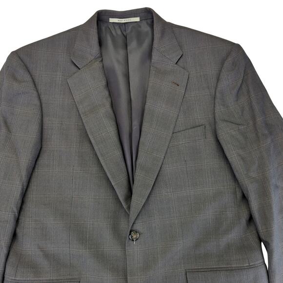 Burberry Gray Plaid Blazer - Picture 3 of 10